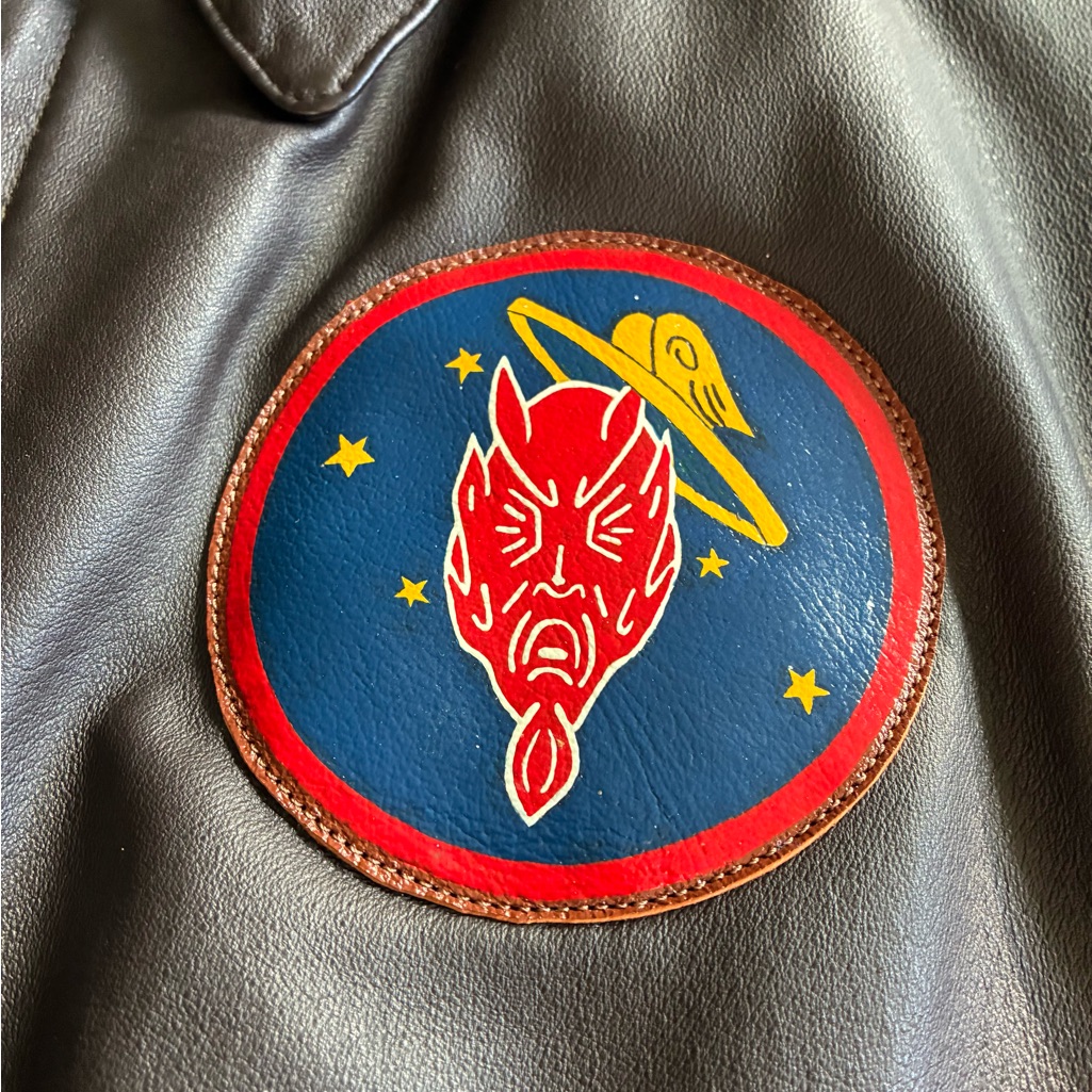 Wwii Usaaf 431 St Fighter Sq 475 Fg 5 Aaf Satan Angels Leather Flight Jacket